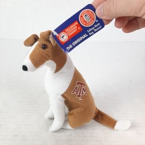 🛍NWT Texas A&M College Bean Bag Mascot dog Plush